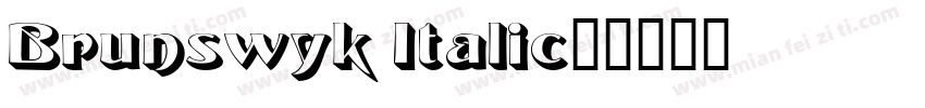 Brunswyk Italic字体转换